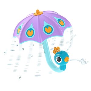 Yookidoo bath toy Fill N Rain Peacock Umbrella Purple - Yookidoo