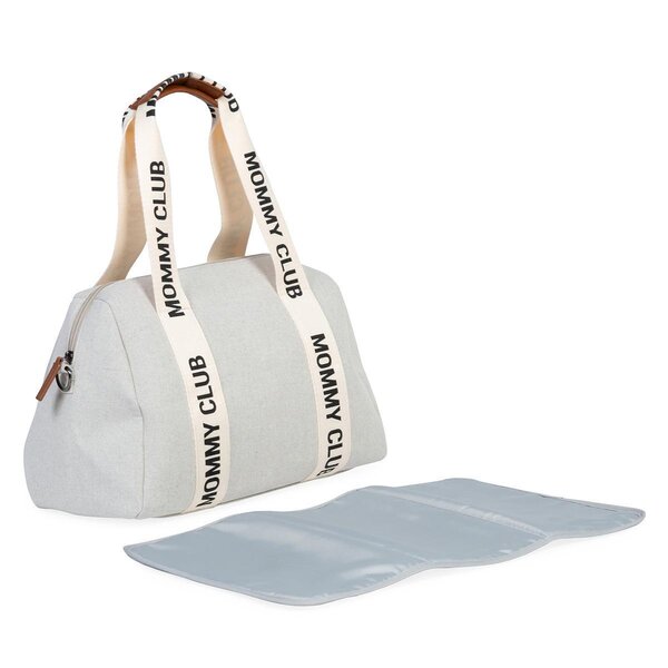 Childhome Mommy Club ceļojumu soma - Signature Off White - Childhome