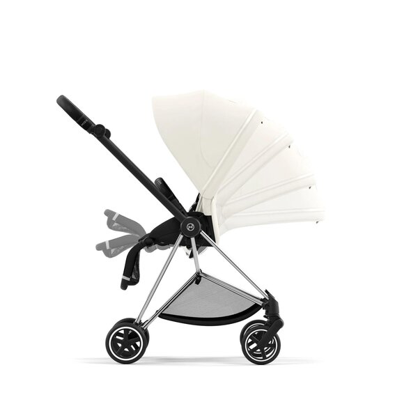 Cybex Mios V3 pastaigu rati Off White, Chrome Black Frame - Cybex