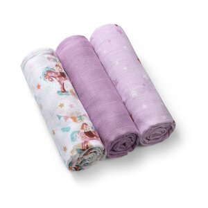 BabyOno bambusest suulapid 3tk, Pink - BabyOno