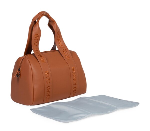 Childhome Mommy Club Nursery Bag - VEGAN LEATHER - BROWN - Childhome