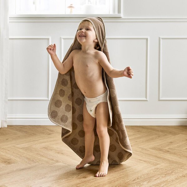 Leander hooded towel 80x80cm, Mocca - Leander