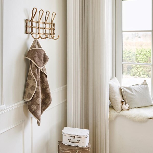 Leander hooded towel 80x80cm, Mocca - Leander