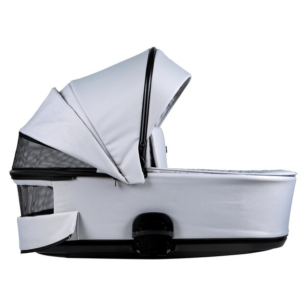 Nordbaby Active Lux stroller set Gentle Grey, Chrome Black frame - Nordbaby