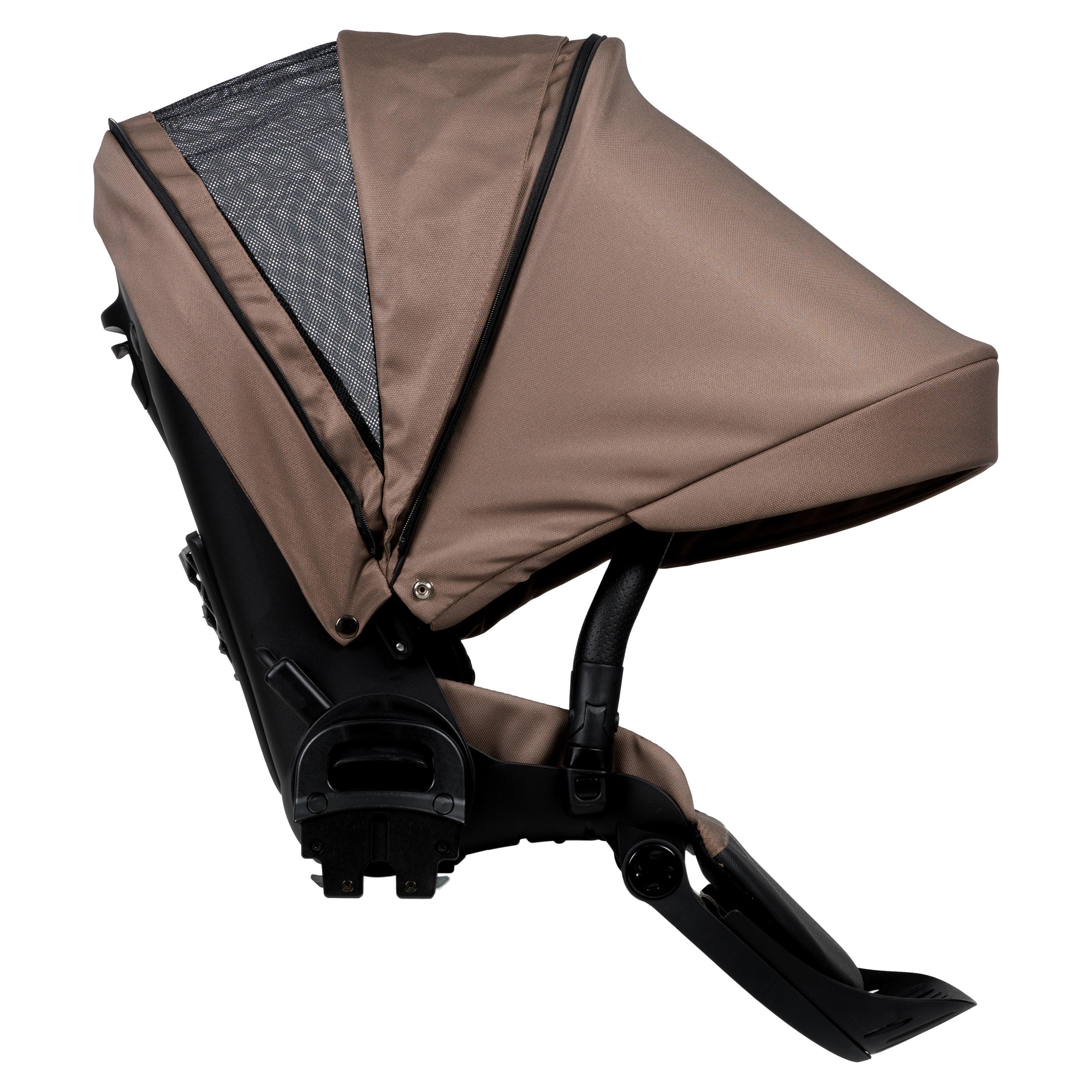 Nordbaby Active Lux stroller set Chocolate Brown Chrome Black frame NordBaby