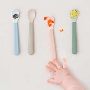 Done by Deer Foodie easy-grip baby spoon 3-pack Powder - Done by Deer