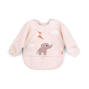 Done by Deer sleeved pocket bib Playground Powder - Done by Deer