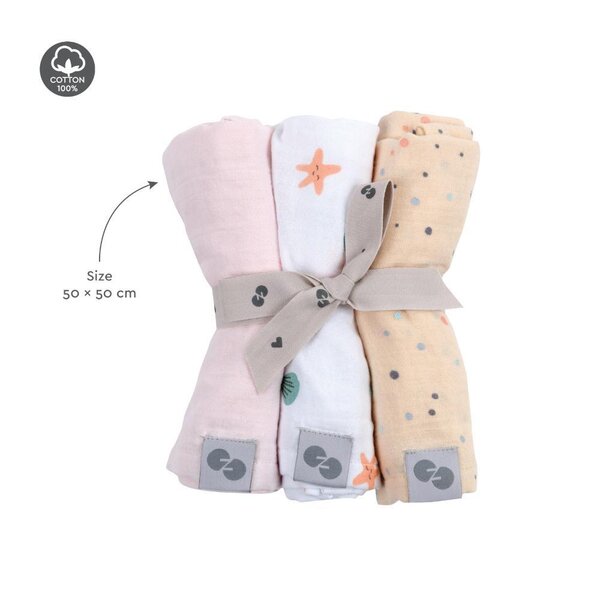 Nordbaby burp cloth 3pcs, Burry - Nordbaby