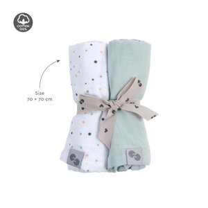 Nordbaby Muslin swaddle set 2pcs, Swatri  - Nordbaby