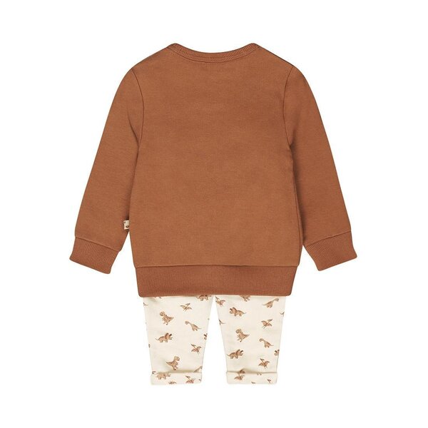 Dirkje 2 pce babysuit 56  Dark brown - Dirkje