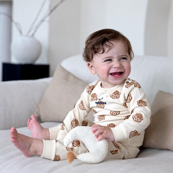Dirkje 2 pce babysuit 56 Sand - Dirkje