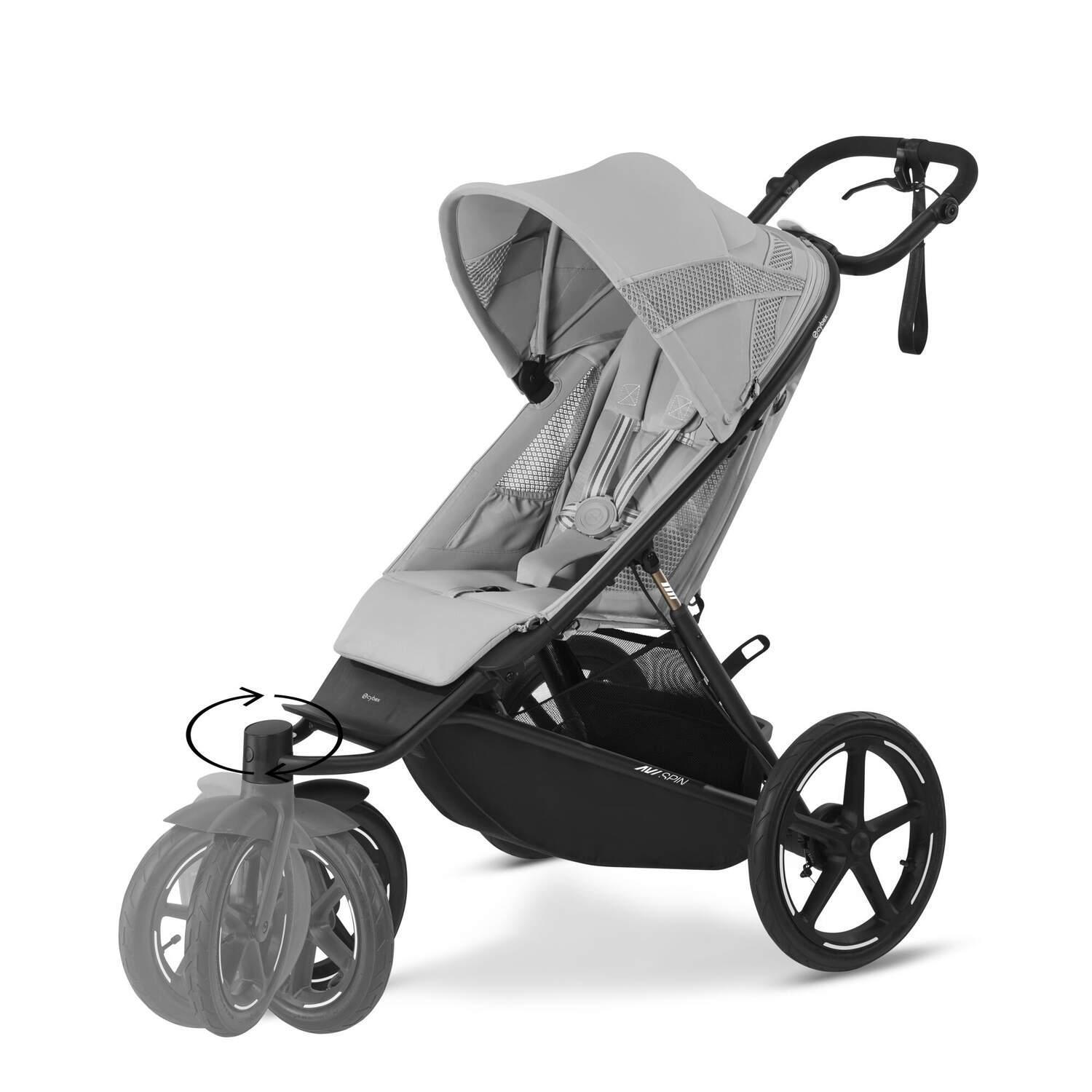 Cybex Avi Spin jogging stroller Fog Grey NordBaby