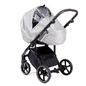 Nordbaby universal stroller rain cover, Beige dotty - Nordbaby