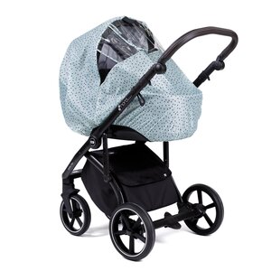 Nordbaby universal stroller rain cover, Mint dotty - Nordbaby