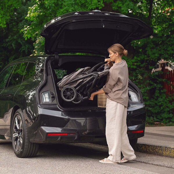 Nuna Trvl Dubl kahelapse jalutuskäru, Granite - Nuna