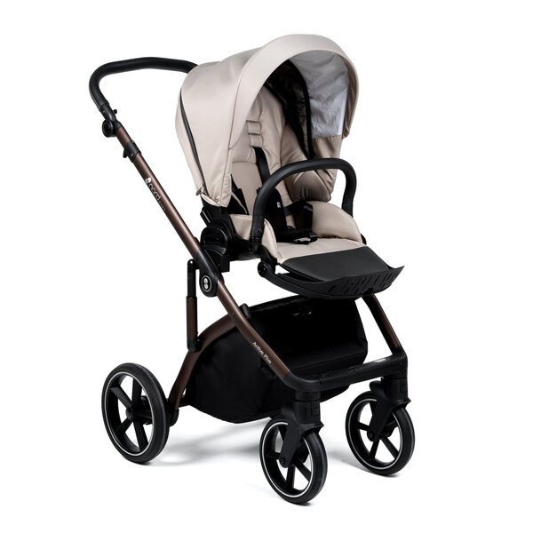 Nordbaby Active Plus vankrikomplekt Mushroom Beige, raamiga Bronze Black - Nordbaby