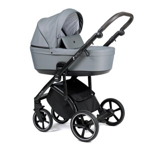 Nordbaby Active Plus vežimėlio komplektas Sea Green, Onyx Dark Brown - Nordbaby