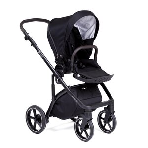 Nordbaby Active Plus vežimėlio komplektas Brilliant Black, Onyx Dark Brown - Nordbaby