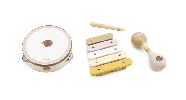 PolarB деревянная игрушка Music Set - Hedgehog - PolarB