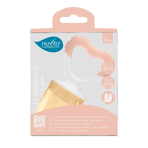 Nuvita Fruit Eater and Teether 2in1 Flavorillo - Nuvita
