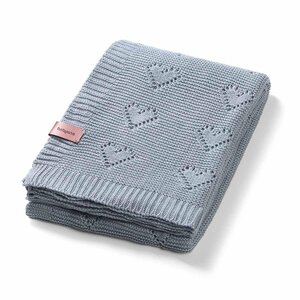 BabyOno bamboo knitted blanket 75x100cm, Blue - BabyOno