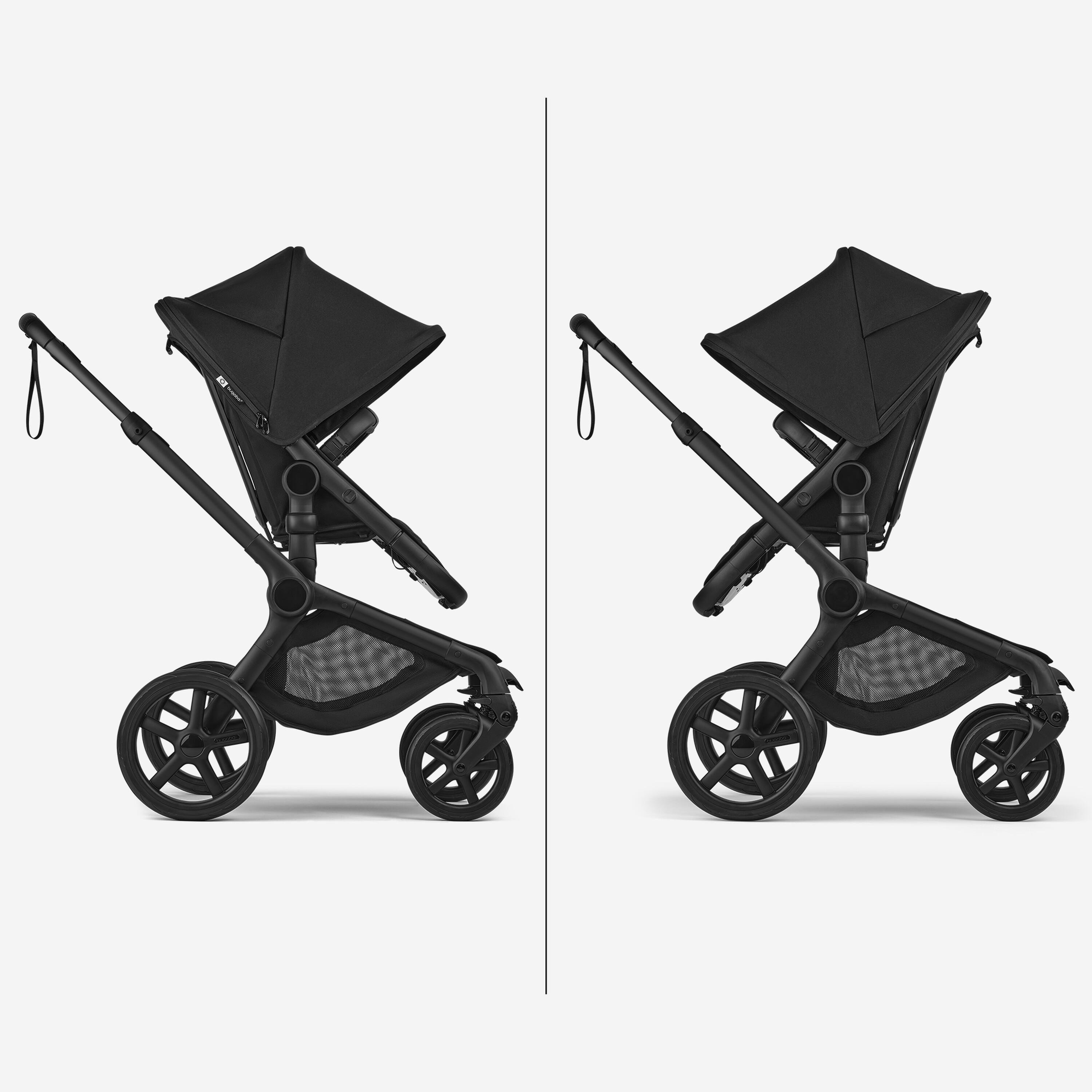 Bugaboo Fox 5 Renew 2in1 vežimėlis Black/Heritage Black | NordBaby™