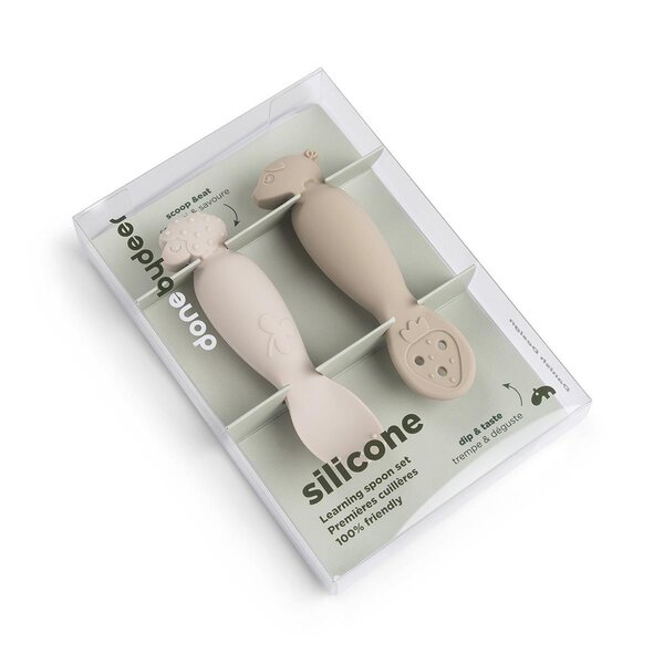 Done by Deer learning spoon set Tiny farm Sand - Done by Deer