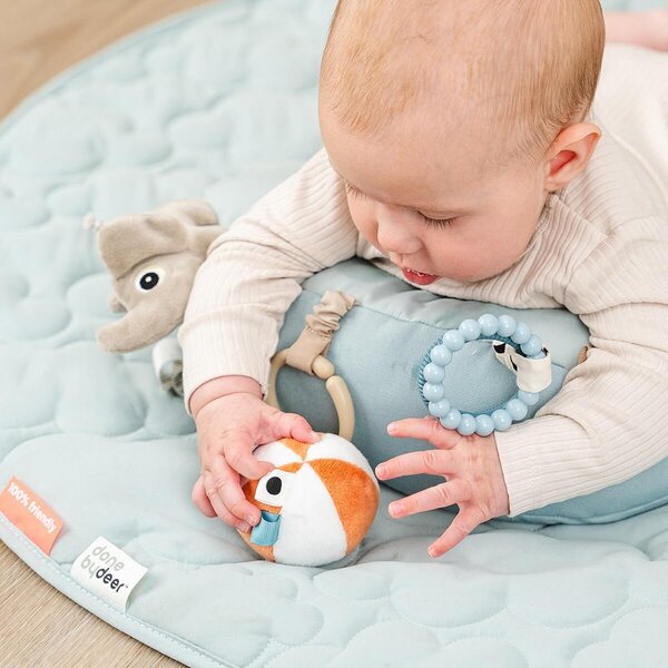 Done by Deer tummy time activity pillow Playground Blue - Done by Deer