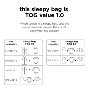 Done by Deer sleeping bag 70cm, Playground TOG 1.0  - Done by Deer