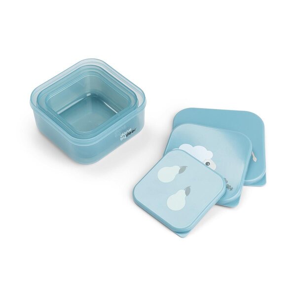 Done by Deer snack box set 3 pcs Tiny farm Blue - Done by Deer