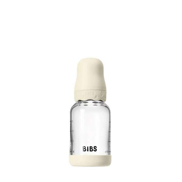 Bibs klaasist lutipudel 120ml, Slow Flow Ivory - Bibs