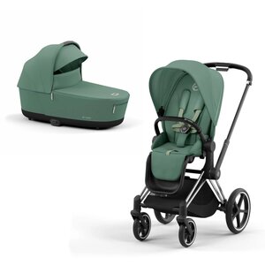 Cybex Priam V4 stroller set Leaf Green, Frame Chrome Black - Cybex