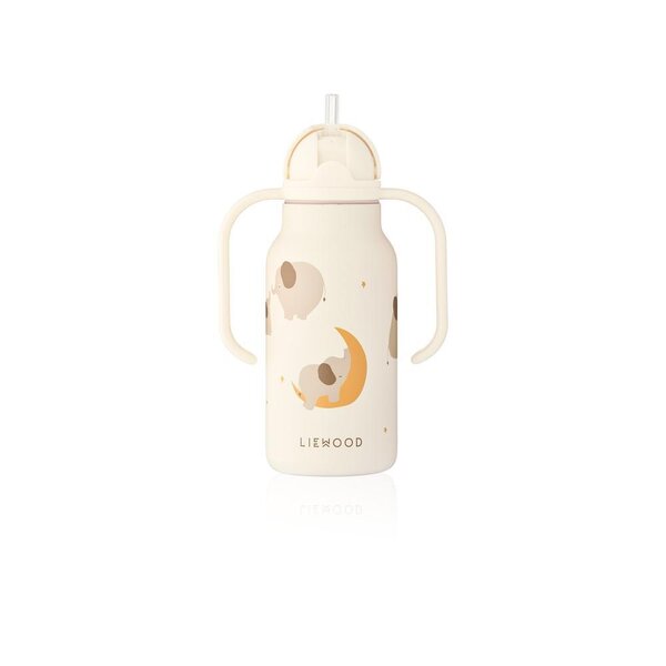 Liewood Kimmie Water Bottle 250ml, Elephant / Creme de la creme - Liewood