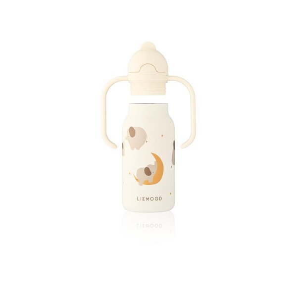Liewood Kimmie Water Bottle 250ml, Elephant / Creme de la creme - Liewood