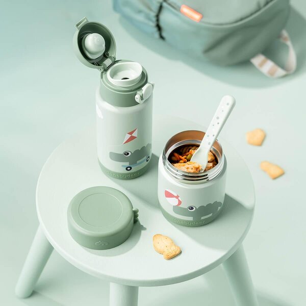 Done by Deer insulated food jar Playground 300ml Green - Done by Deer