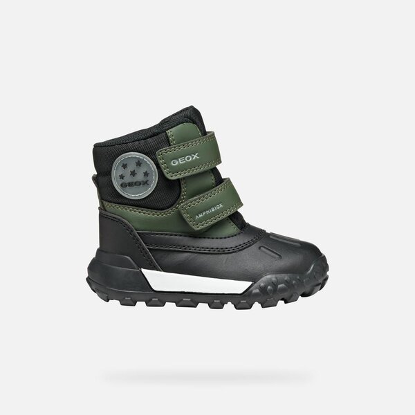 Geox boots B trekkyup Dk Green/Black - Geox