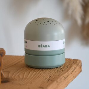 Beaba nakts lampiņa / projektors ar mūziku / balto skaņu Sage Green - Beaba