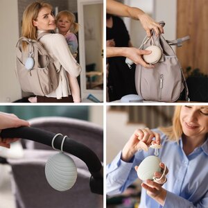 BabyOno silicone soother case Beige - Done by Deer