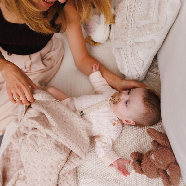 BabyOno Merino wool blanket 75x100cm, Beige - BabyOno