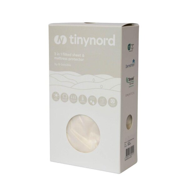 Tinynord 2in1 Fitted Sheet & Protector 60x120 Arran - Tinynord