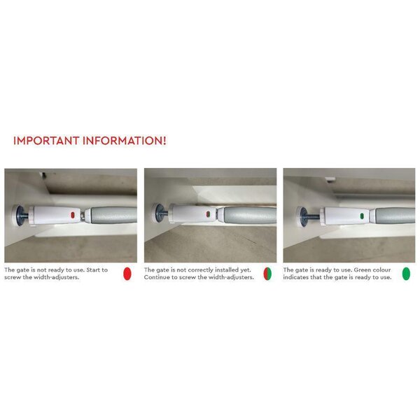 Tinynord safety gate GIA 75-82x4x77 cm White - Tinynord
