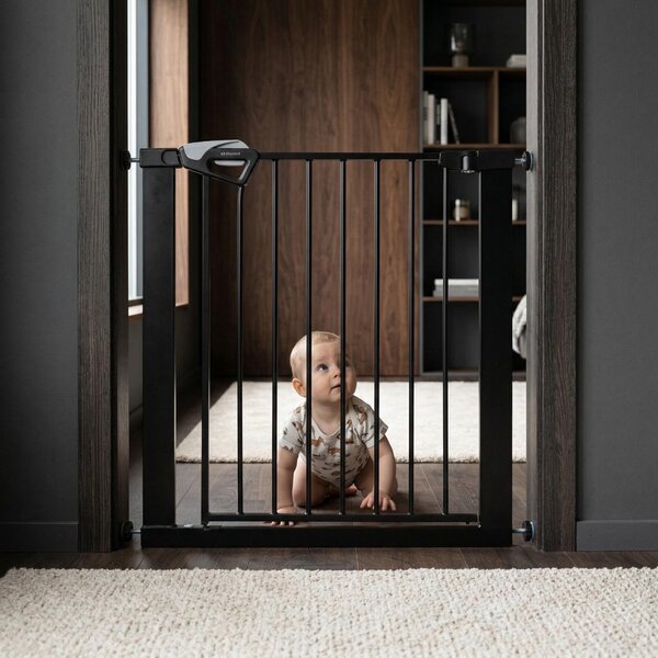 Tinynord safety gate GIA 75-82x4x77 cm Black - Tinynord