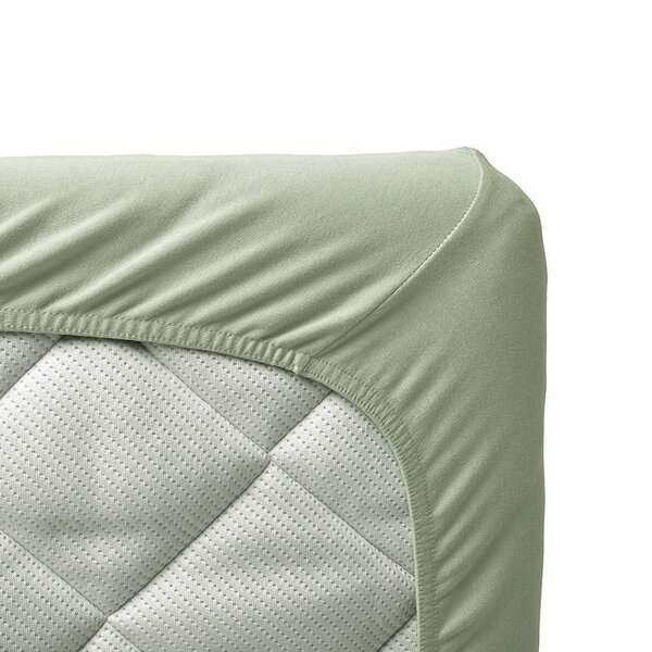 Tinynord bamboo fitted sheet 60x120cm, Green - Tinynord
