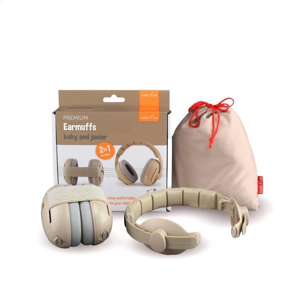 Zazu Ear Protection 2-in-1 Baby/Toddler Beige - Zazu