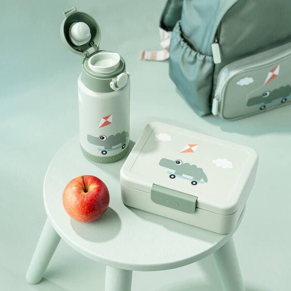 Done by Deer Insulated bottle Playground 340ml Green - Done by Deer