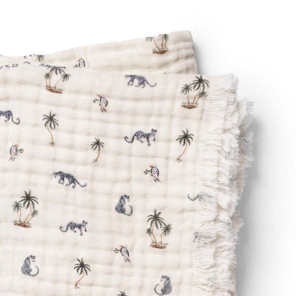 Elodie Details Soft Cotton Blanket  Garden Leos Resort - Elodie Details