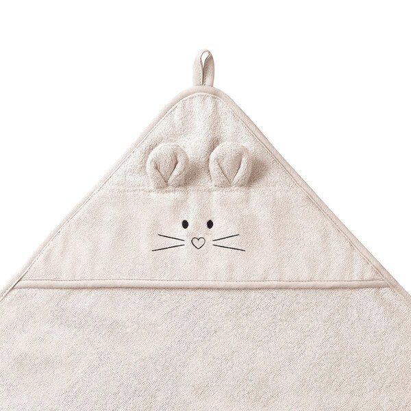 BabyOno bamboo полотенце с капюшоном 100x100cm Beige - BabyOno