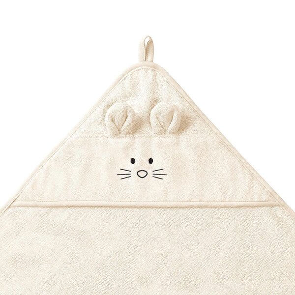 BabyOno bamboo полотенце с капюшоном 100x100cm Beige - BabyOno