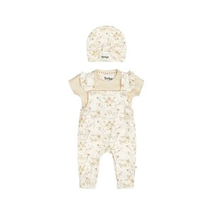 Dirkje 3 pc set, Dungarees, T-shirt, Hat - Dirkje