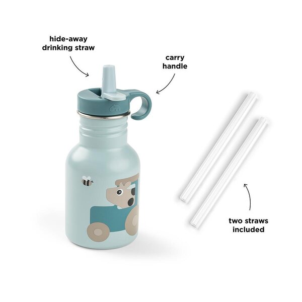 Done by Deer бутылочка Tiny Farm 350ml Blue - Done by Deer